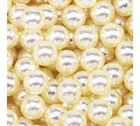 XWNXQ 100-1000 Pezzi 6-14 mm Perline di plastica Rotonde Lucide Non porose,Perline sciolte di Perle finte Colorate per Artigianato Fai da Te,riempitivo per vasi, Decorazione da Tavolo per Matrimoni