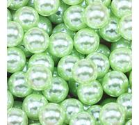 XWNXQ 100-1000 Pezzi 6-14 mm Perline di plastica Rotonde Lucide Non porose,Perline sciolte di Perle finte Colorate per Artigianato Fai da Te,riempitivo per vasi, Decorazione da Tavolo per Matrimoni