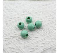 XWNXQ 20-100 Pezzi da 25 mm Perline di Legno Colorate con Foro Grande, Perline di Legno Rotonde sciolte, per bracciali, collane, Decorazioni per la casa e Accessori Fai da Te