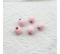 XWNXQ 20-100 Pezzi da 25 mm Perline di Legno Colorate con Foro Grande, Perline di Legno Rotonde sciolte, per bracciali, collane, Decorazioni per la casa e Accessori Fai da Te