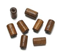 XWNXQ 20 Pezzi 6x12 mm Perline cilindriche Colorate in Legno, Perline distanziatrici in Legno, per Braccialetti di Perline Fai da Te, collane, Orecchini e creazione di Gioielli
