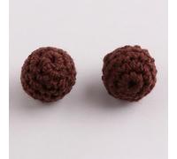 XWNXQ 30 Pezzi 16/20 mm Perline di Legno Colorate all'Uncinetto con Fori, Perline di Legno Rotonde Naturali, per Braccialetti Fatti a Mano, collane, Orecchini Fai da Te