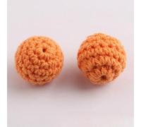 XWNXQ 30 Pezzi 16/20 mm Perline di Legno Colorate all'Uncinetto con Fori, Perline di Legno Rotonde Naturali, per Braccialetti Fatti a Mano, collane, Orecchini Fai da Te