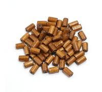 XWNXQ 400 Pezzi 8/12 mm Perline di Legno Naturale, Perline sciolte cilindriche di Acero Colorate, per Perline Fai da Te, Artigianato, Orecchini, Gioielli Accessori