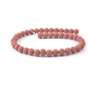 XWNXQ Perle di Lava Naturale da 6-14 mm, Perline Rotonde Colorate in Pietra lavica per la creazione di Gioielli, Braccialetti e collane Fai da Te