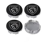 XWSBUDE 4 Tappi Auto coprimozzi, per Peugeot 108 206 207 208 307 308 508 3008 60MM Tappo Mozzo Impermeabile Antipolvere Coprimozzo Centro Ruota Coprimozzo Cerchioni Pneumatici,D