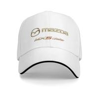 XWSBUDE Auto Berretto da Baseball, per Mazda MX-5 Cappellino Racer Cappellino Visiera Regolabile Unisex Baseball cap,A