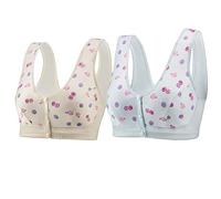 XWSM 2 Pezzi Reggiseno Post-Chirurgico for Mastectomia in Cotone con Chiusura Frontale con Tasche for Biancheria Intima Senza Fili for Donne Anziane Medie (Color : B, Size : 40/90(BC))