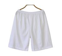 XWSM 4 Pezzi Pantaloncini da Donna di Mezza età Intimo Boxer Slip Mutandine in Morbido Cotone A Vita Alta Taglie Forti (Color : 4pcs White, Size : XXL/XX-Large)