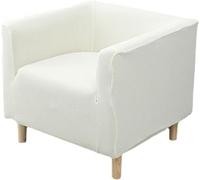 XWSM Fodera For Sedia A Vasca Quadrata Fodera For Sedia Da Club Copridivano Singolo Coperture Poltrona Protezioni For Sedie A Botte Coperture For Soggiorno Bar Hotel (Color : Beige, Size : One)