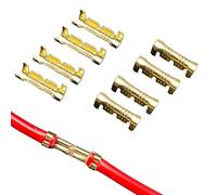 XWTOOL 50/100/200 pz Tipo U Terminale Tab 0.3 A 1.5mm2 Morsettiera Connettore Docking Terminale Doppio Connettore Terminale (Color : G849B 100pcs)