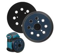 XWUNZ 2 Pezzi Platorello di 8 Fori Platorello Duro Levigatrice da 125 mm con gancio e spira Tampone Levigatrice di Ricambio per Makita BO5010, BO5030/K, BO5031K, BO5041K