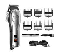 XWXO Tagliacapelli professionale da uomo, tagliacapelli da barbiere senza fili e con filo, per tagliare e governare i capelli, ricaricabile (taglia M)