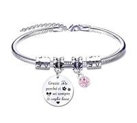 XWXWXW Regali Zia natale Bracciale Donna Braccialetti Ti Voglio Bene Zia Ciondolo Argento con Incisione Regalo di Compleanno Regali di Laurea (3)