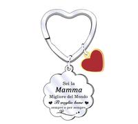 XWXWXW Regalo Mamma Festa della Mamma Regali Festa della Mamma Regalo Mamma Portachiavi portachiavi mamma e figlia figlio festa della mamma Regali di Compleanno per mamma ti voglio bene mamma (2)