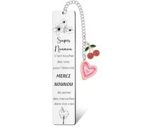 XWXWXW Segnalibro Tata - Regalo originale di fine anno scolastico per tata e assmat - Miglior assistente materna - Regali atsem padrona Natale compleanno grazie personalizzato (3)