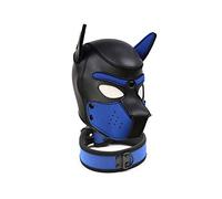 XWYWP Maschera di Halloween Moda Testa di Cane Maschera Halloween Gioco di Ruolo Cucciolo Cosplay Testa Completa con Orecchie Nightclub Performance Party FS