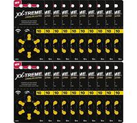 XX-Treme Longlife Extra Tipo 10, 120 Batterie per apparecchi acustici progettate per le massime prestazioni - Confezione da 20 x 6 batterie - Codice colore giallo, 1,45 Volt