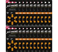 XX-Treme Longlife Extra Tipo 13, 120 Batterie per apparecchi acustici progettate per le massime prestazioni - Confezione da 20 x 6 batterie - Codice colore arancione, 1,45 Volt