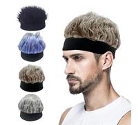 XXAD553TY Berretto for Parrucca ad Alta Elasticità Cappello for Parrucca Cosplay Berretto Super Morbido for Feste all'aperto al Coperto Cappello a Cuffia Lavorato a Maglia Traspirante(Gris)
