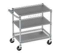 XXAD553TY Pranzo Carrello a 3 livelli for carichi pesanti, multiuso | Carrello portaoggetti da cucina con ruote Organizer for carrello in metallo