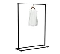 XXAHGSK Appendiabiti Porta Abiti in Ferro Battuto Nero, Espositore Negozio di Abbigliamento, Appendiabiti in Metallo Resistente per Camera da Letto, Attaccapanni Facile da As(Size:150x40x160CM)