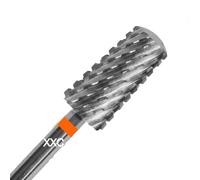 XXC RolinStar - Punta trapezoidale conica grande da 6,6 mm con punta tonda e fusto affusolato - Fresa originale in acciaio al carburo di sicurezza per unghie per entrambe le mani (2 x grosse)