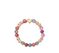 XXCLW 12 costellazione cristallo perline braccialetti per le donne uomini pietra naturale fatto a mano cancro Vergine Leo braccialetto energia amicizia gioielli, Misura unica, Agata