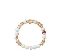 XXCLW 12 costellazione cristallo perline braccialetti per le donne uomini pietra naturale fatto a mano cancro Vergine Leo braccialetto energia amicizia gioielli, Misura unica, Agata