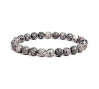 XXCLW 2 pz perline di pietra naturale braccialetto per donne uomini ametista cristallo quarzo acquamarina giada gioielli agata braccialetto elastico braccialetti, Misura unica, Agata