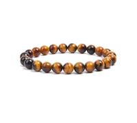 XXCLW 2 pz perline di pietra naturale braccialetto per donne uomini ametista cristallo quarzo acquamarina giada gioielli agata braccialetto elastico braccialetti, Misura unica, Agata