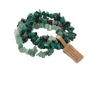 XXCLW 3 pz/set Natural Crystal Gem Stone Bracciale 5-8mm Ametiste irregolari Acquamarina Chips Perline Bracciali Donne Uomini Gioielli Elastico, Misura unica, 19 cm, tipo 11, Agata