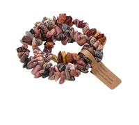 XXCLW 3 pz/set Natural Crystal Gem Stone Bracciale 5-8mm Ametiste irregolari Acquamarina Chips Perline Bracciali Donne Uomini Gioielli Elastico, Misura unica, 19 cm, tipo 6, Agata