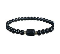 XXCLW Bracciale in tormalina nera, ematite, quarzo rosa e lepidolite, per depressione, ansia, protezione, empath, Misura unica, Agata