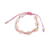 XXCLW Braccialetto fatto a mano con conchiglie naturali a maglia a mano braccialetti accessori da donna braccialetto con filo di perline, Misura unica, Agata