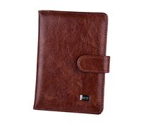 XXCLW Custodia per passaporto da viaggio in pelle portafoglio donna uomo passaporti per documenti custodia per carte, Marrone, Taglia unica