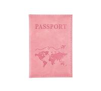 XXCLW Custodia per passaporto da viaggio per aereo, da donna, da uomo, in pelle, rosa, carino, portafoglio per passaporto, borsa porta passaporto per ragazza, rosa, Taglia unica
