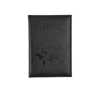 XXCLW Custodia per passaporto da viaggio per aereo, da donna, da uomo, in pelle, rosa, carino, portafoglio per passaporto, borsa porta passaporto per ragazza, Nero , Taglia unica