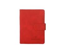 XXCLW Custodia per passaporto in pelle, impermeabile, da viaggio, per carte di credito, carino, per passaporto, per donne/uomini, con fibbia per passaporto, B Rosso, Taglia unica