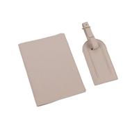 XXCLW Custodia per passaporto in pelle PU con etichetta per bagagli, confezione regalo, accessori da viaggio, Colore: rosa carne., Taglia unica
