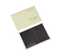 XXCLW Custodia protettiva per passaporto da viaggio stampata con mappa dell'aeroplano Copertina protettiva per passaporto in PU Porta passaporto ID Cover Accessori da viaggio, Albicocca, Taglia unica