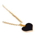XXCLW Moda Vintage Cuore Rosso Con Amore Ciondolo Collana Clavicola Catena Modelli Moda Gioielli Collane Accessori, Misura unica, Agata