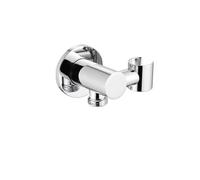 XXCLW Supporto doccia a parete in ottone con staffa per doccia e connettore per tubo flessibile da parete a gomito con valvola ad angolo di ingresso dell'acqua (1)