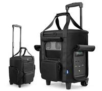 Xxerciz Custodia da trasporto compatibile con ECOFLOW DELTA 2, centrale elettrica portatile con ruote e tiranti, borsa pieghevole per generatore morbido per casa, campeggio, camper