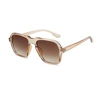 XXGJOALD New 2025 Occhiali da sole Brown Eyewear Men Gradient Sun Glasses Polygonal Women Sunglasses Vintage Leopard, 10, taglia unica