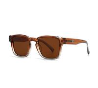 XXGJOALD New 2025 Occhiali da sole Fashion Square Sunglasses Women Gradient Shades UV400 Retro Rivets Men Trending Sun Glasses, Tè marrone, taglia unica