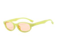 XXGJOALD New 2025 Occhiali da sole Personalizzati Fashion Trend Sunglasses Donna Ovali Small Frame Sun Glasses UV Protection Female, Jelly Green, taglia unica