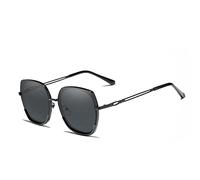 XXGJOALD New 2025 - Occhiali da sole Young Style Women's Sunglasses Gradient Polarized Lens Luxury Design Ladies Elegant Lunette De Soleil, Nero/Grigio, taglia unica