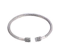 XXHNBF Bracciale da Donna, Bracciale da Donna in Argento 925, Bracciale Rigido Regolabile Vintage, Braccialetti Cinesi, Gioielli in Argento, Regali di Compleanno