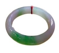 XXHNBF Bracciale da Donna, Jade Bangle Bracelet, Floating Green Flower Jade Bangle, Ladies Purple Jade Bangle Bracelet, The for Family Or Friends, with Jewelry Box, 56-62mm,57mm,(56mm)